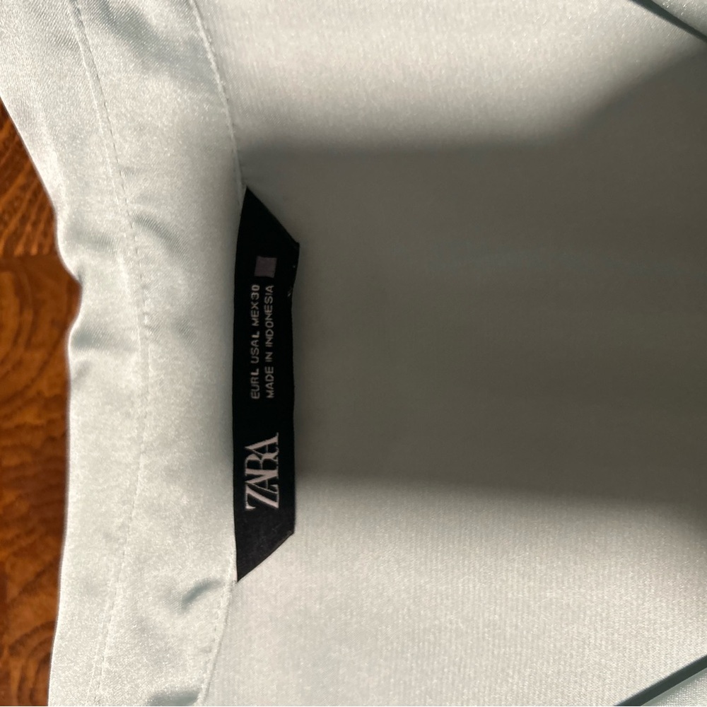 Zara Light Blue Blouse